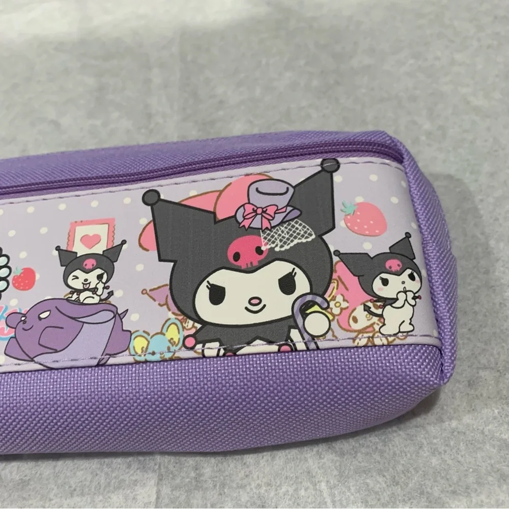 Kuromi Double Pocket Zip Pencil Pouch